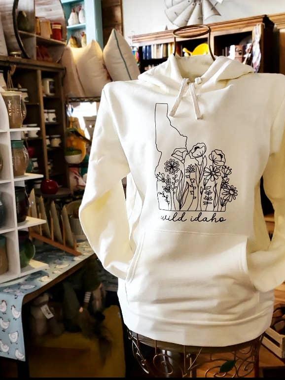 Wildflower State Hoodie - Olive - Custom -unisex for wholesale on Faire