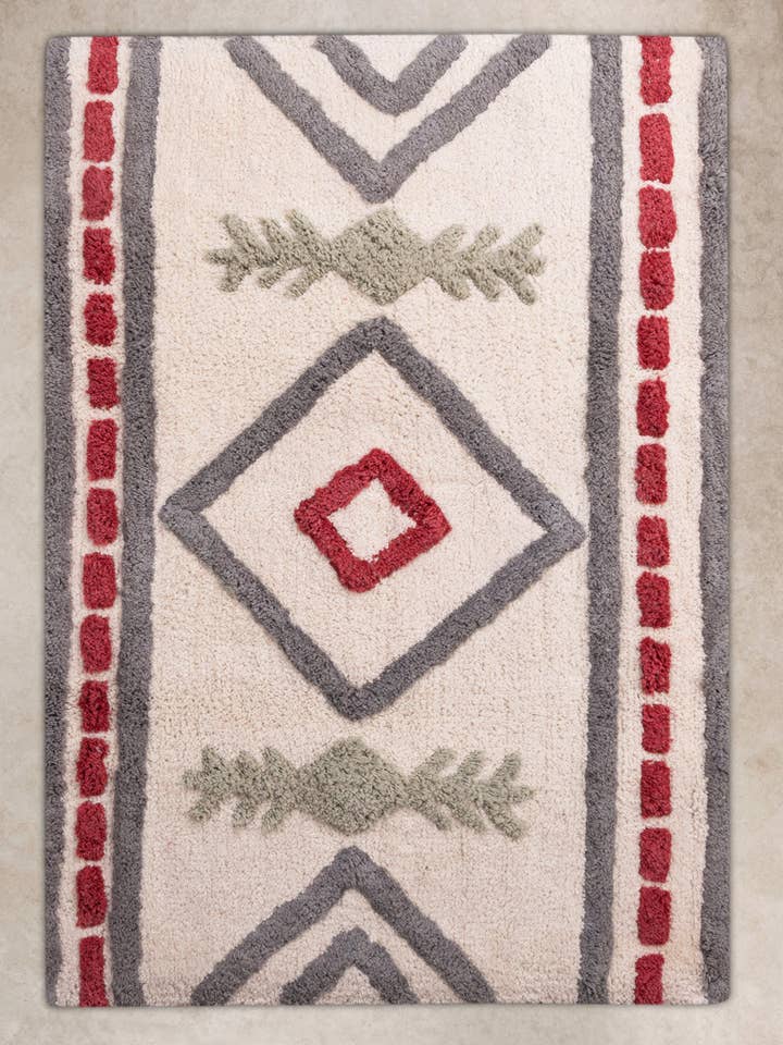 Gohana Hand-Tufted Cotton Bath Mat – 24″×36″ for wholesale by GAURI KOHLI