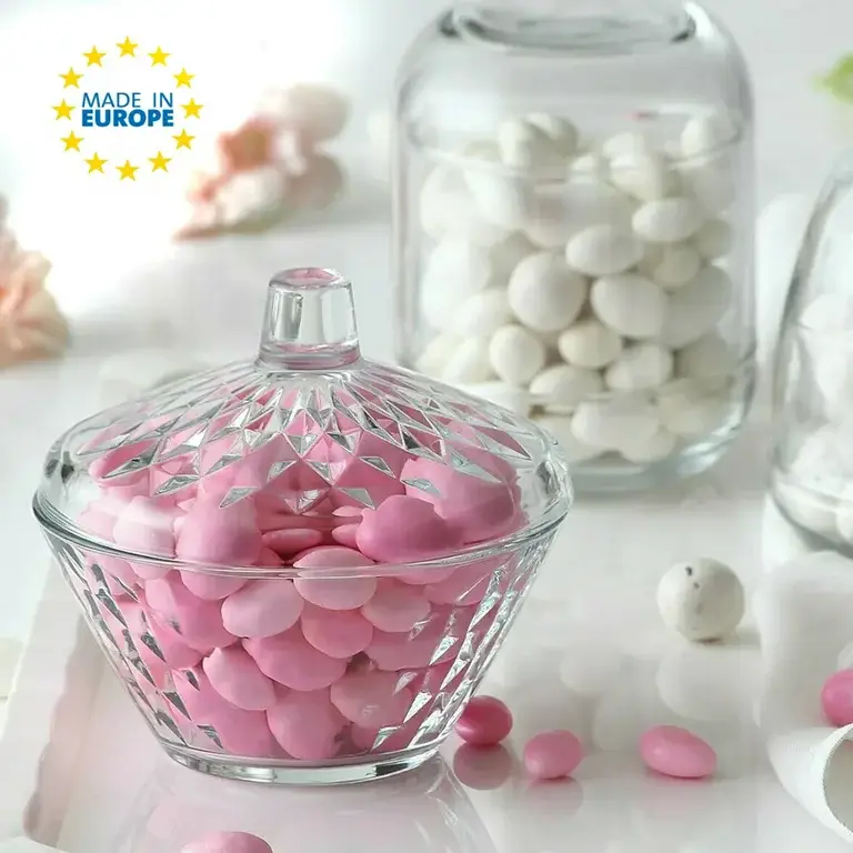 Hakan - Vente Bol de service - Bols de service avec couvercles, plat à bonbons de Noël, 11 oz, 1 pièce4