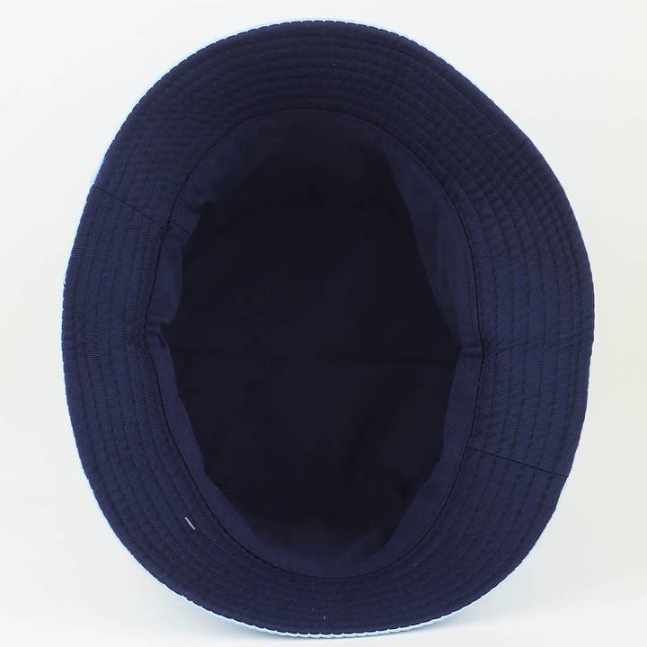 Blue KIDS Happy Shark Bucket Hat for wholesale on Faire