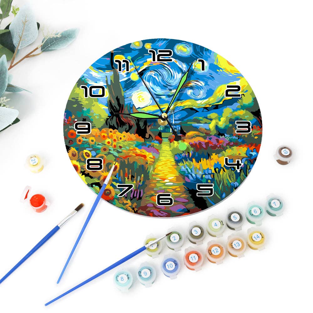 Paint Your Numbers – Engroshandel DIY-hobbysæt – Mal Øjeblikket – Stjernehave Urkit2