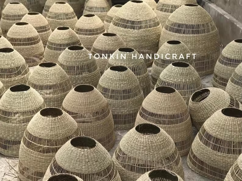 Tonkin Handicraft - Wholesale Lampshade - Seagrass Pendant Lampshade2