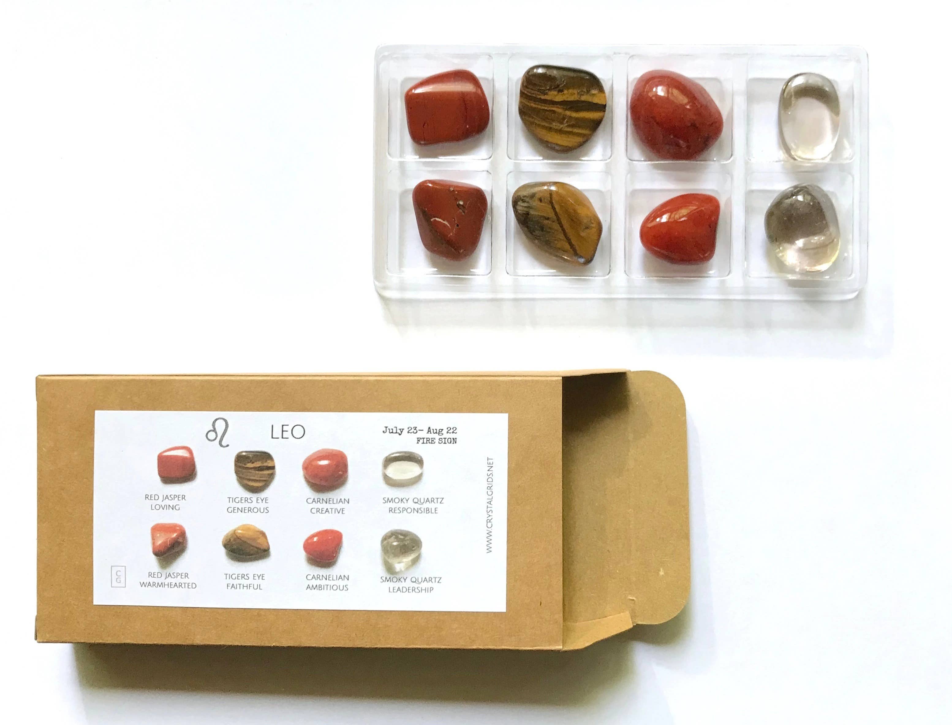 Crystal Grids - Wholesale Spiritual Stone/Crystal - Leo Zodiac Rox Box - Jul 23 to Aug 22 Fire Sign2