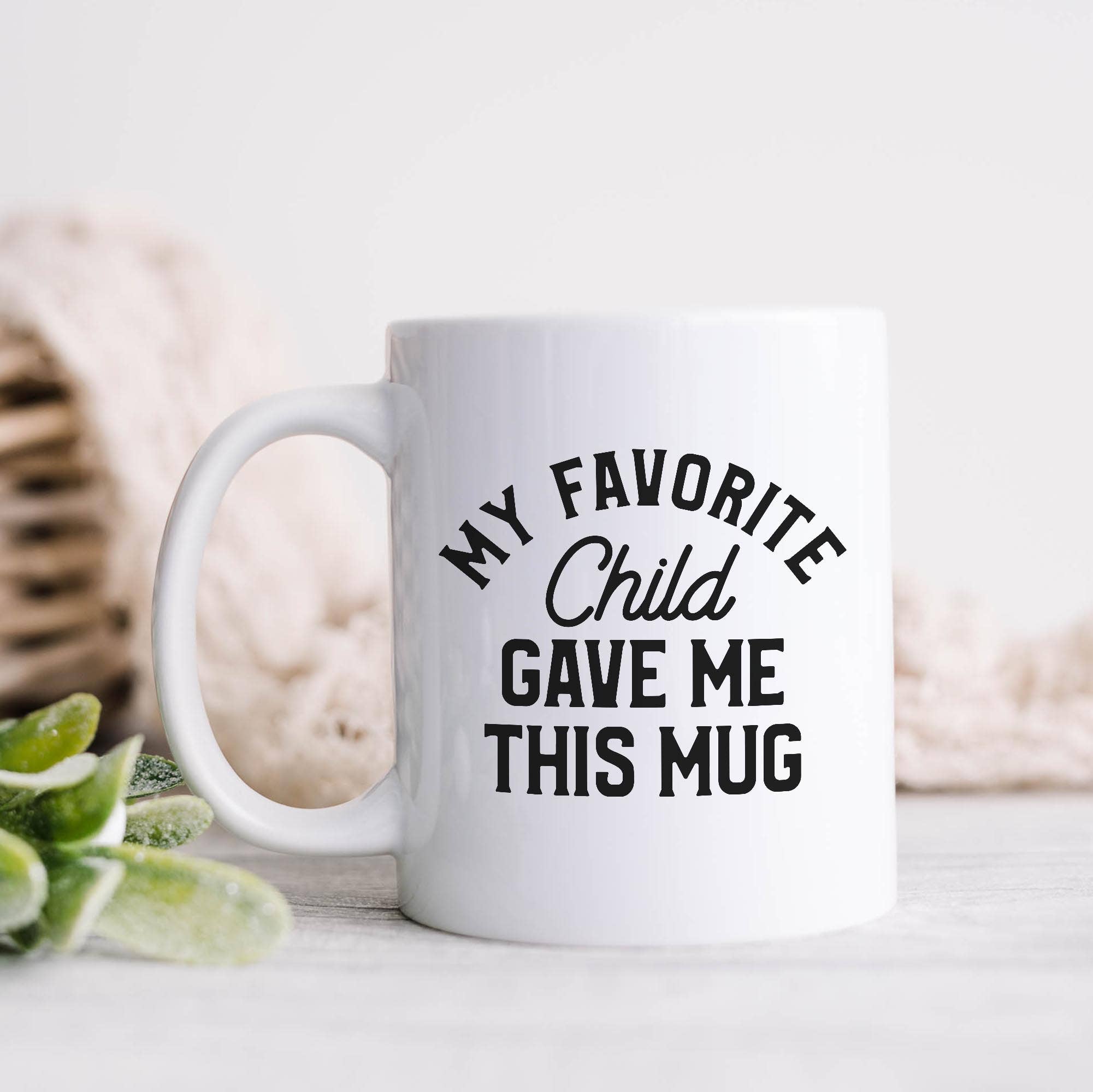 Heart & Willow Prints - Vendita all'ingrosso Tazza - Tazza «My Favorite Child Gave Me This», regalo divertente0