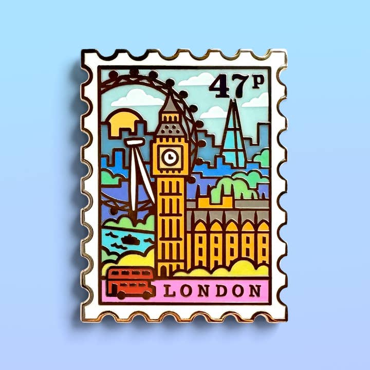 Épingle Émaillée Londres pour la vente par Joy Addict