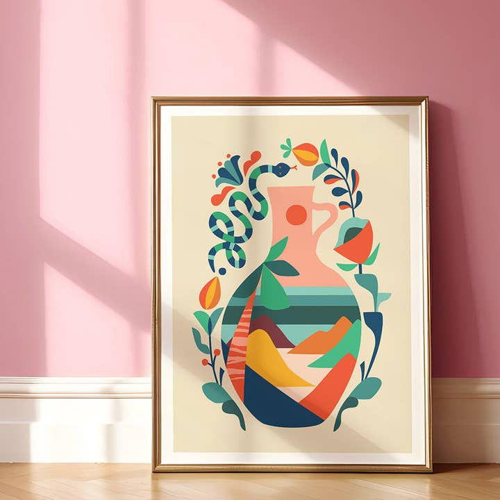 Summer Dream Art Print for wholesale by 3 Birdies Studio