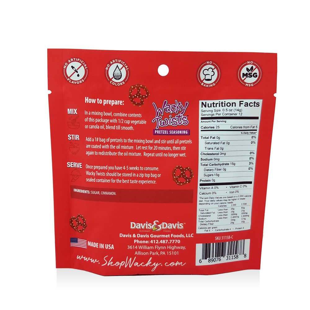 Davis & Davis Gourmet Foods – Mistura de especiarias secas por atacado – Torções malucas de canela doce1