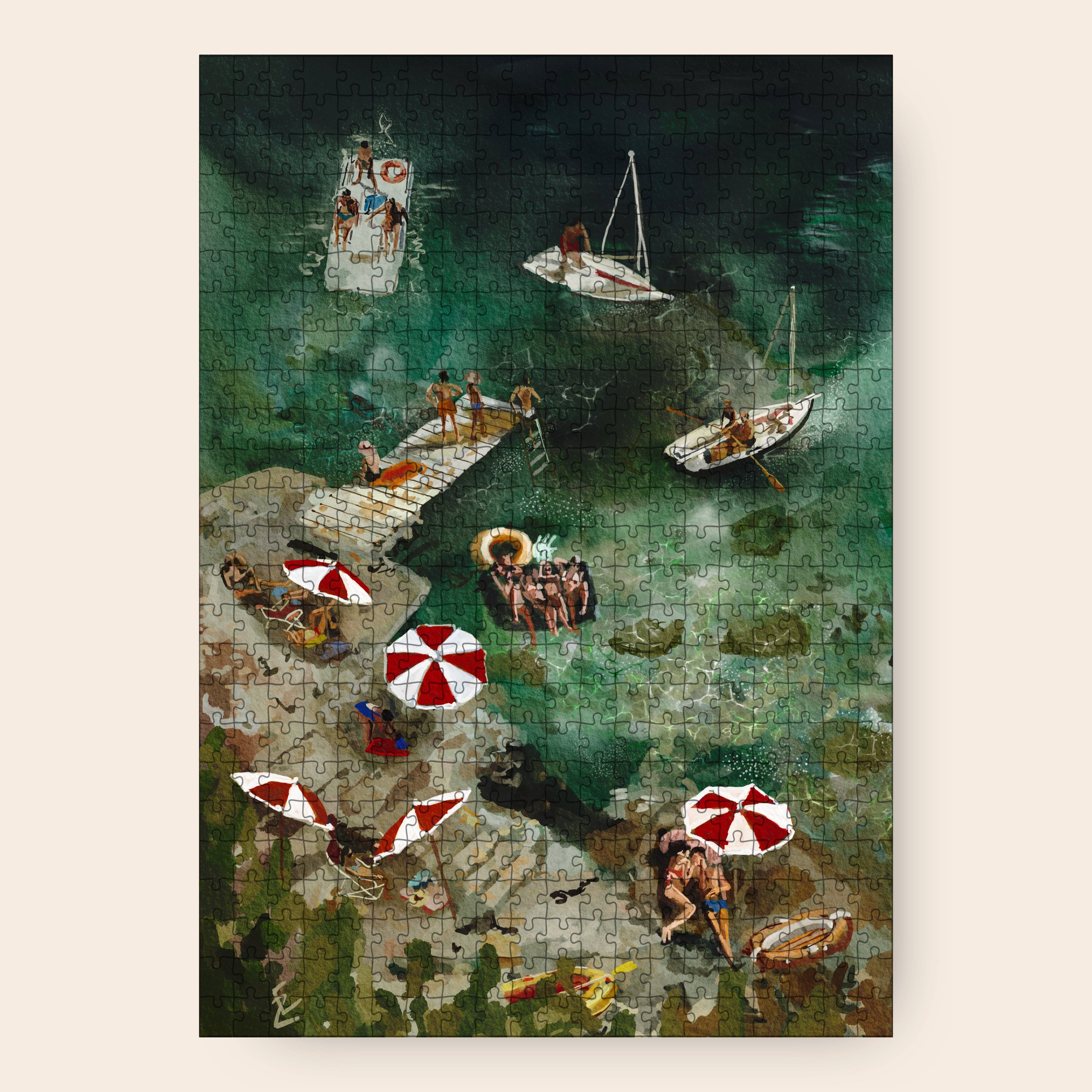 Das Puzzle Kollektiv - Vente Puzzle – adulte - "Amoureux à la plage"1