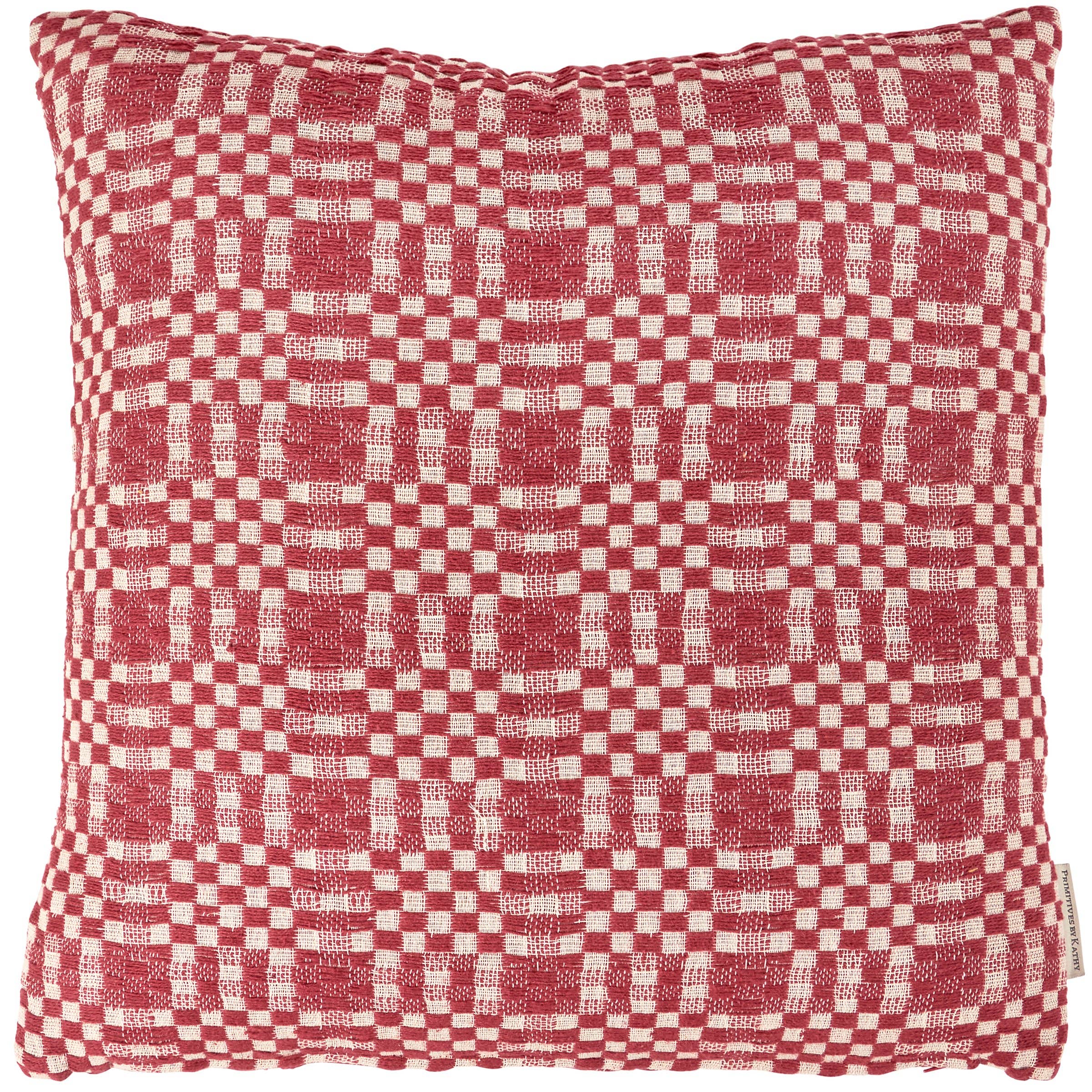 Primitives by Kathy - Wholesale Throw/Decorative Pillow - Red Checkered Pillow1