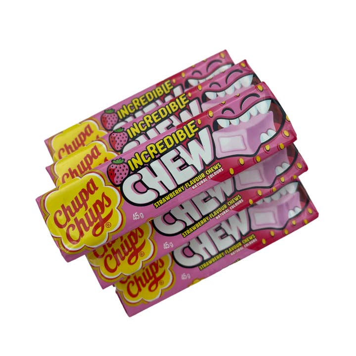 Global Bite Co - Wholesale Gummy - Chupa Chups Incredible Chew Strawberry 20pck (Netherlands)2