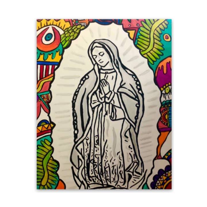 Virgencita Sticker for wholesale by Cultura Campaign