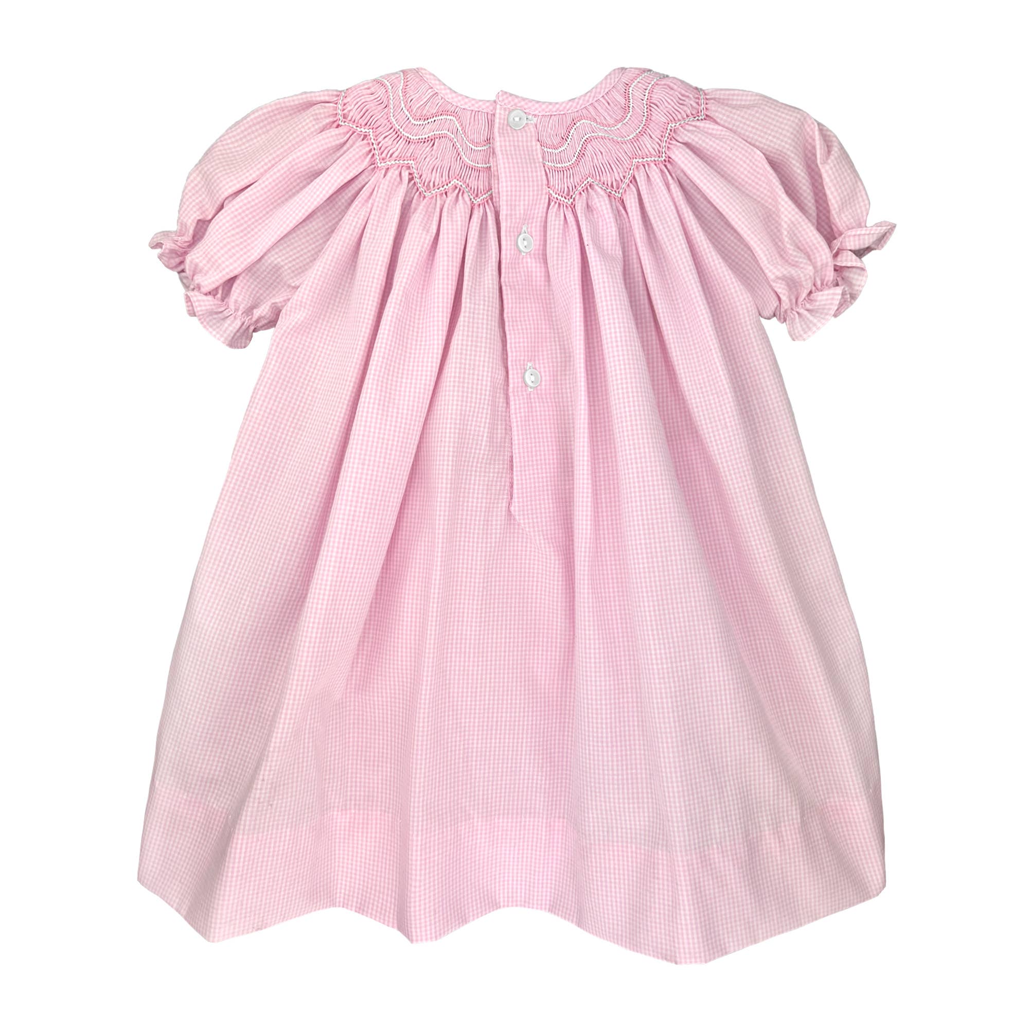 Petit Ami & Zubels - Wholesale Dress - Baby - Bishop Zig-Zag Smocked Dress6