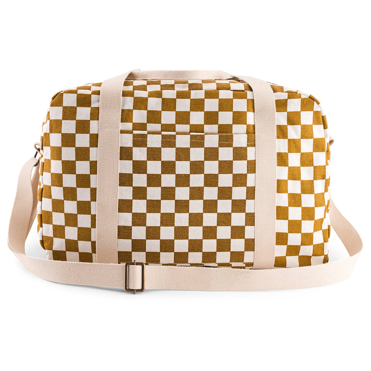 Caramel RAPHAEL DIAPER BAG - WEEKEND BAG CHECKERBOARD for wholesale on Faire