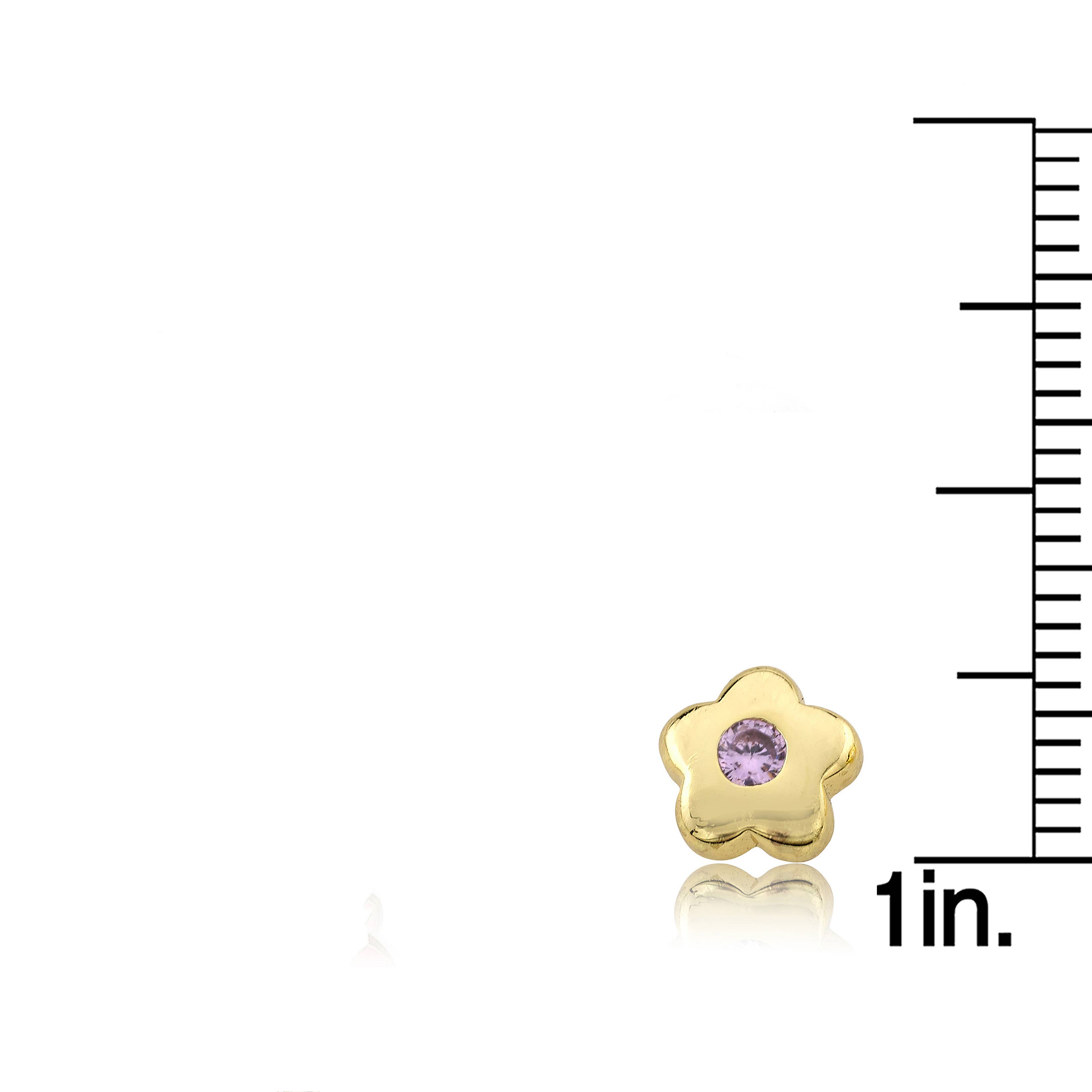 Little Miss Twin Stars - Wholesale Stud/Post Earrings - LMTS 14K Gold Plated Flower Small Stud Earring11