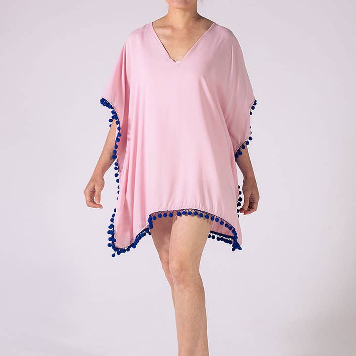 THSK1053: Söt Rosa: Emily Kaftan topp för wholesale av Taylor Hill Scarves & Co