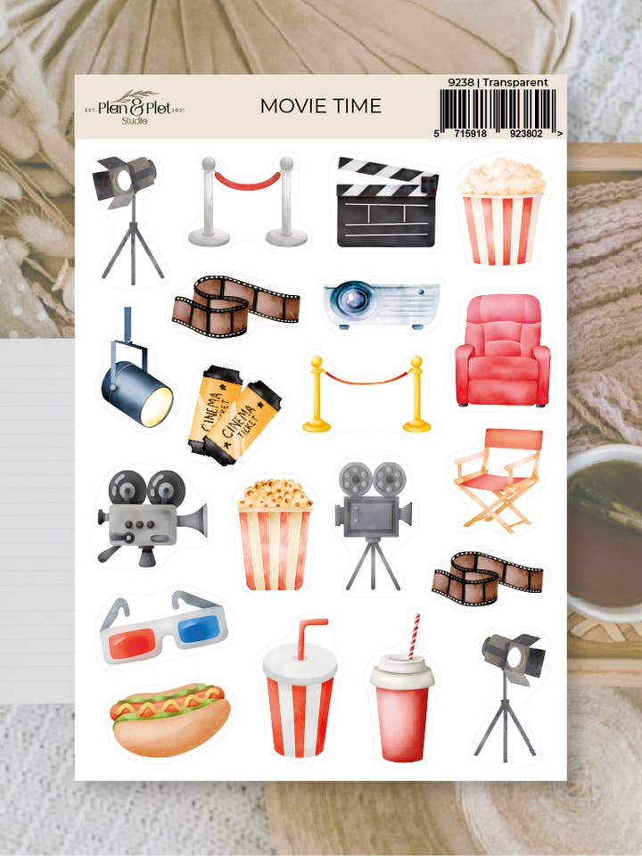 Filmtijd | Stickers voor wholesale door Plan & Plot Studio