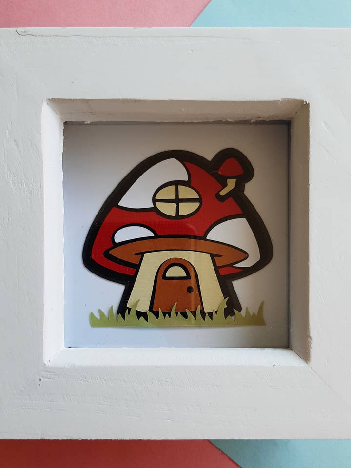 Mushroom house - cottagecore for wholesale by PaperKins