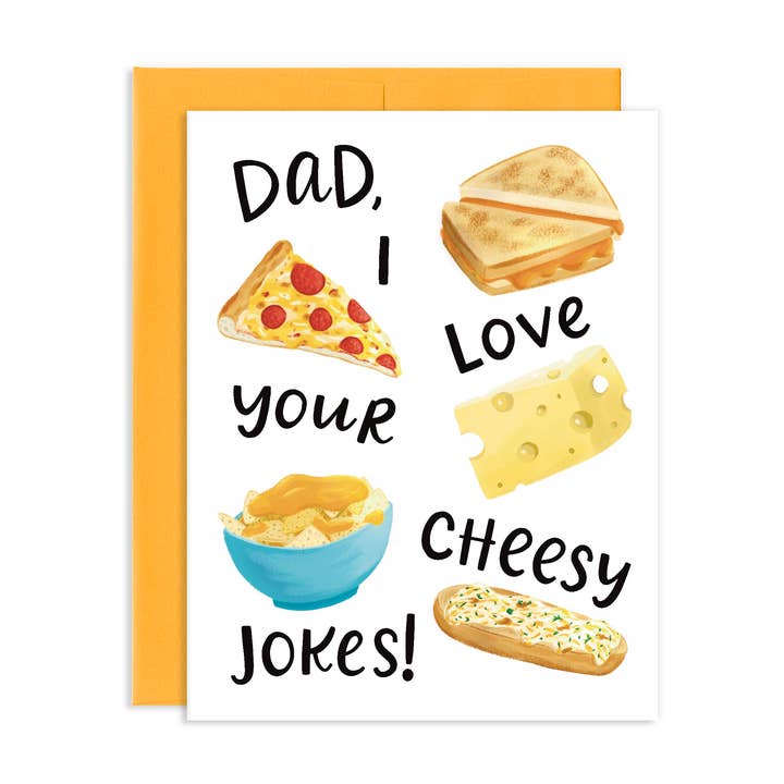 Liebe deine kitschigen Witze Papa Vatertagskarte für den Großhandel von Grey Street Paper