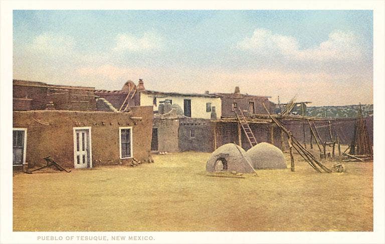 Found Image Press - Wholesale Sticker - Sticker NM-159 Tesuque Pueblo, New Mexico0