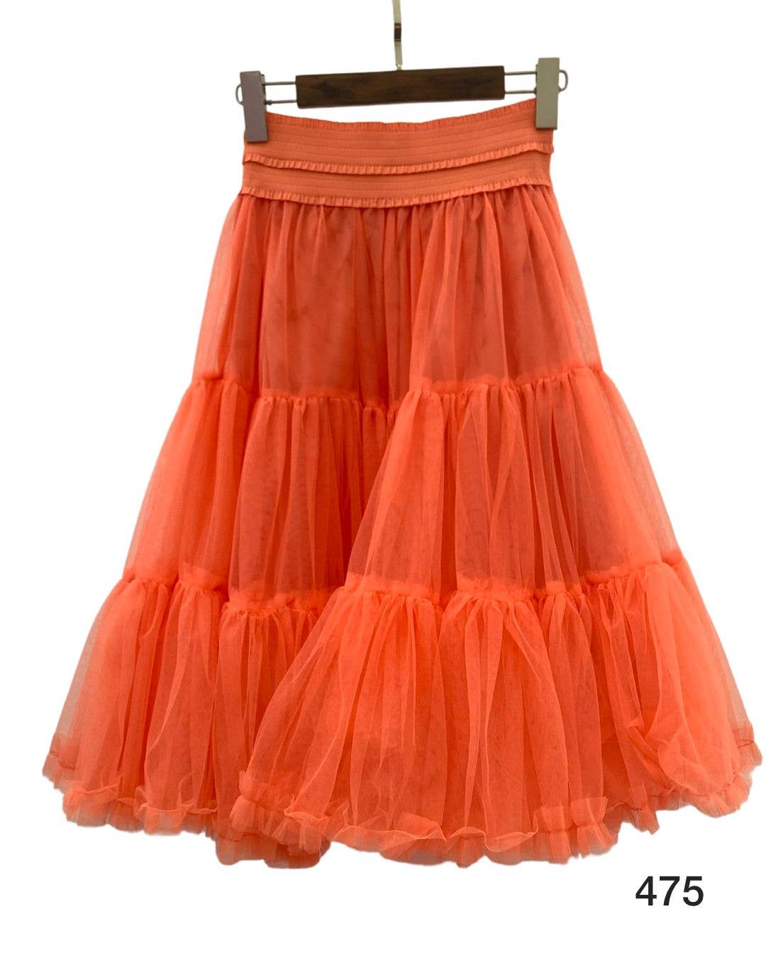 Invitadissimas - Wholesale Skirt - Women's - Pompous tulle midi skirt J875112