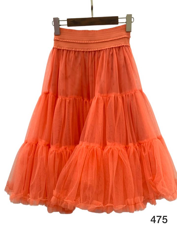 Invitadissimas - Wholesale Skirt - Women's - Pompous tulle midi skirt J875112
