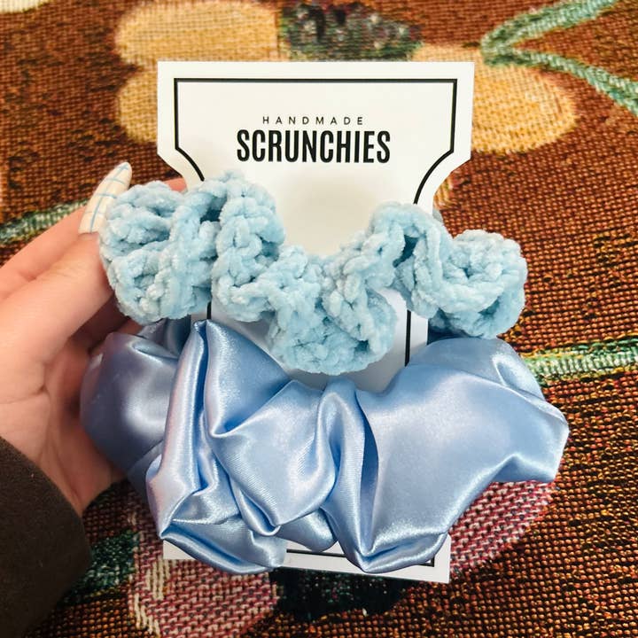 Dúo de Coleteros Cielo Azul Bliss para venta al por mayor de Crochet by Jolene