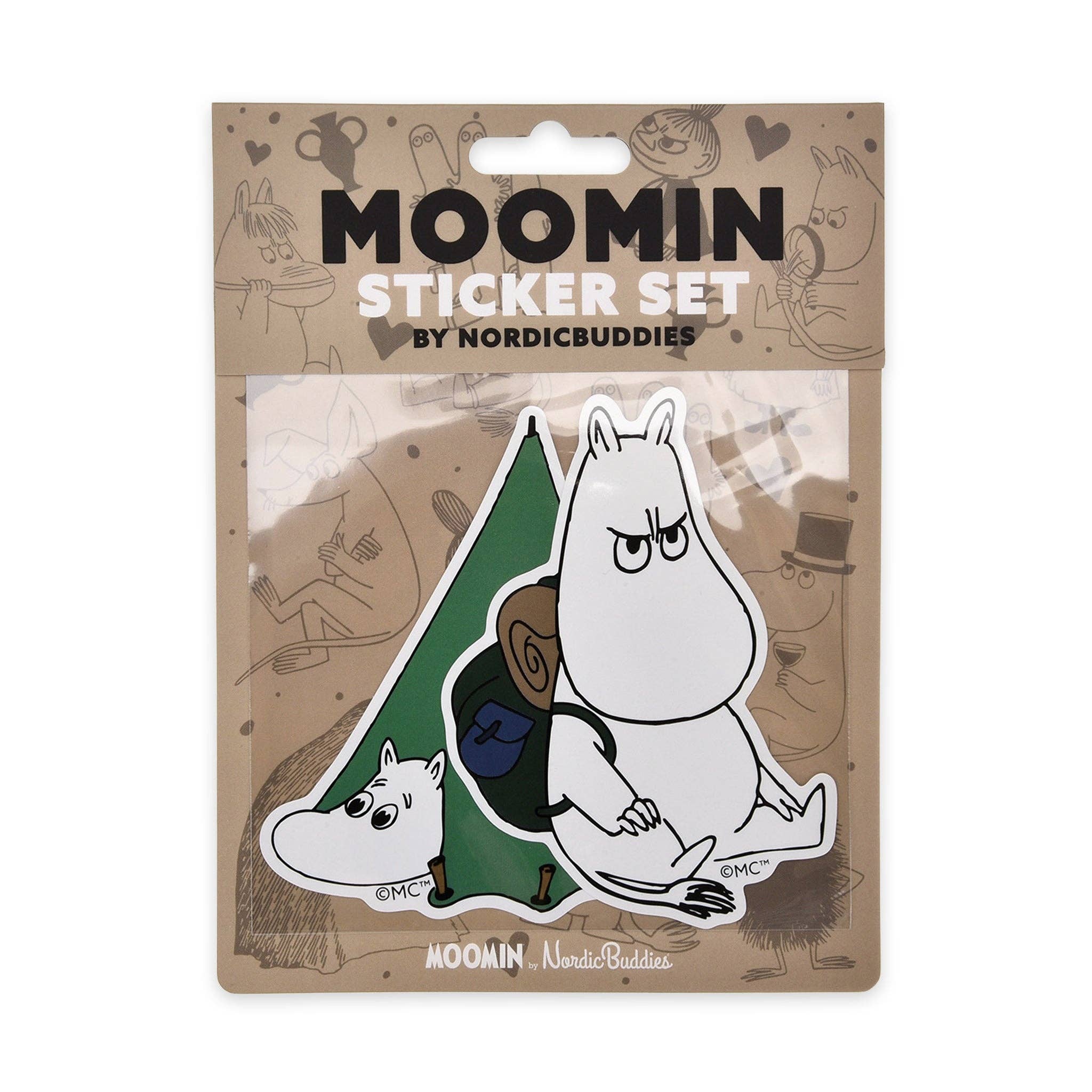 Nordicbuddies - Wholesale Sticker - Moomintroll Adventure XL-Sticker Combo0