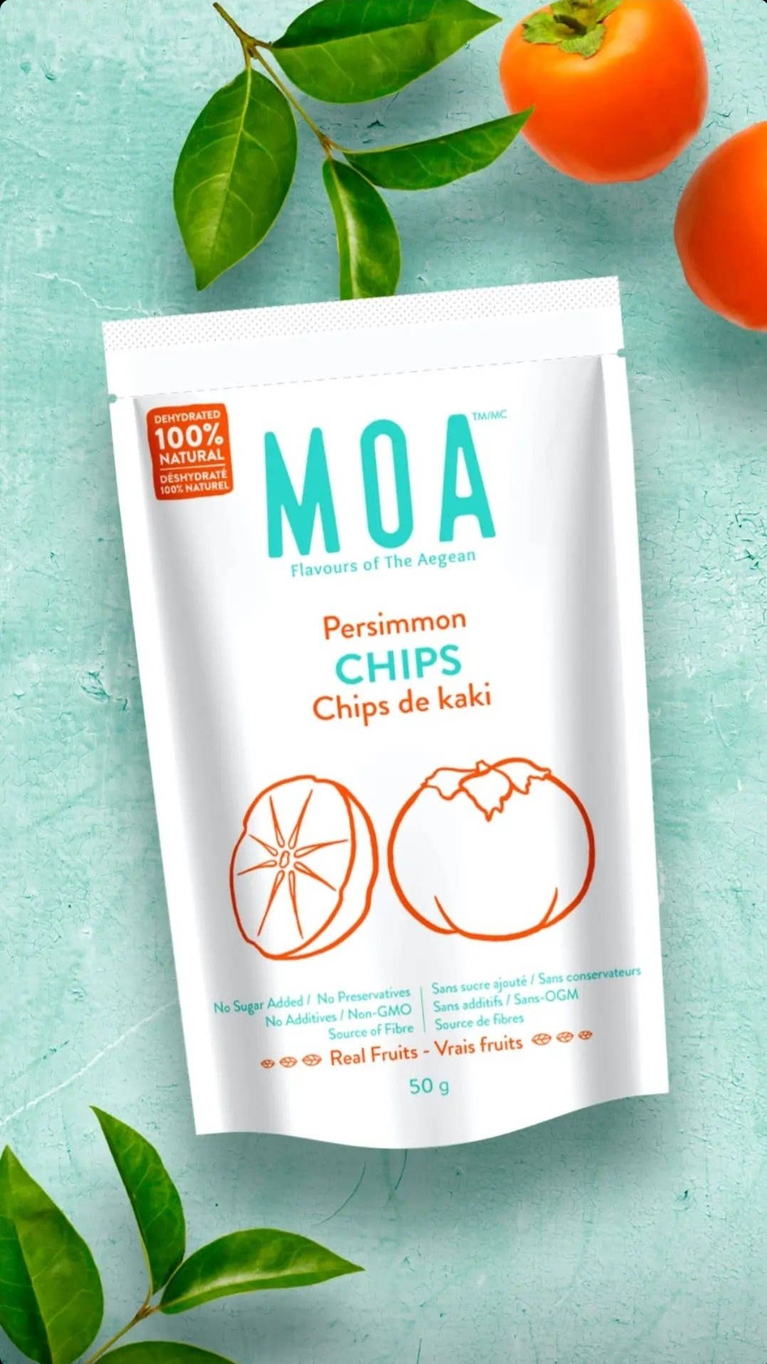 MOA Snacks - Wholesale Dried/Dehydrated Fruit - Dried Persimmons - So chewy and full of flavour3