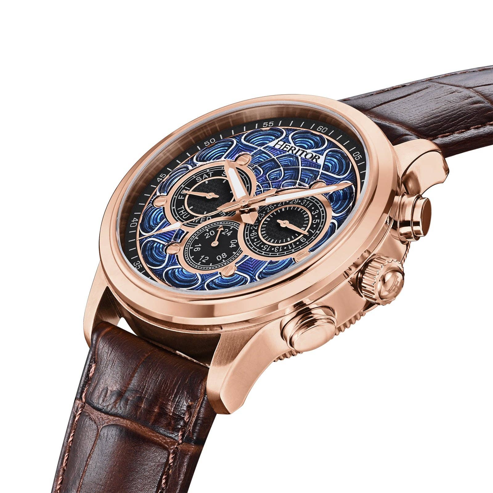 Heritor Automatic – Relógio de pulso - Homem por atacado – Heritor Automatic Apostle Relógio Pulseira em Couro com Dia/Data13