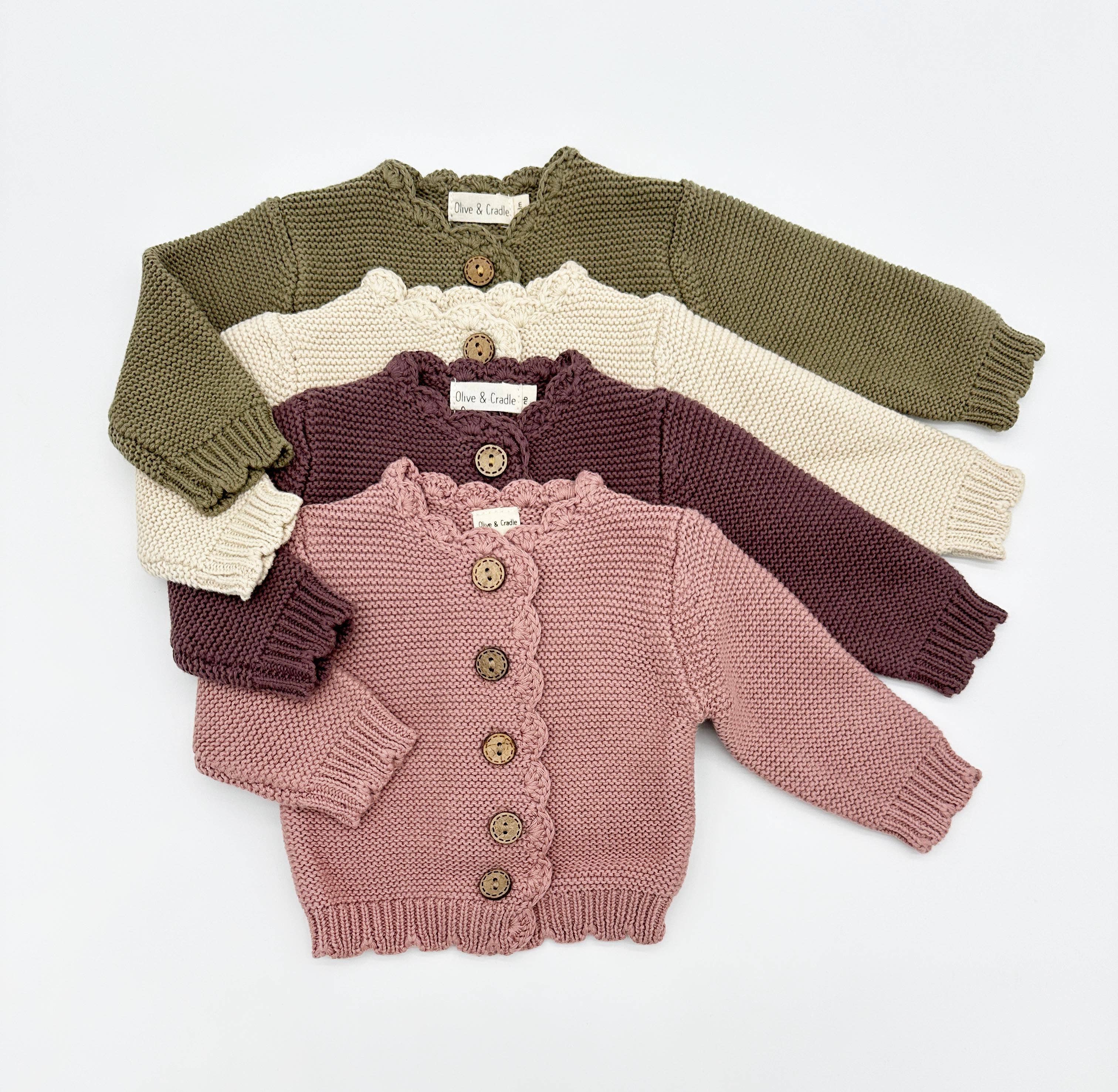 OLIVE & CRADLE – wholesale Cardigan – Baby – Cotton Knitted baby kids | Sophia Cardigan2