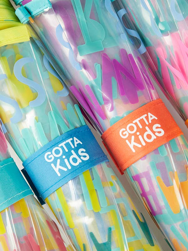 GOTTA KIDS Transparent umbrella printed ABC for wholesale by Ezpeleta
