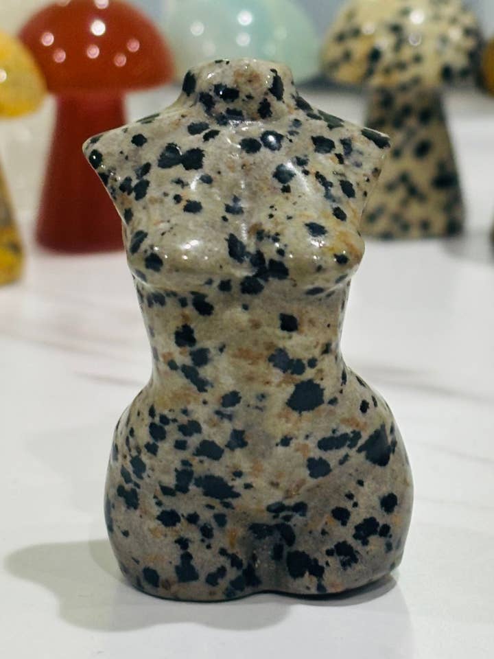 Dalmatian Jasper Goddess Figurines for wholesale by Essential Diamonds Co