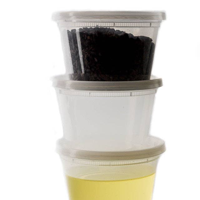 EcoQuality - Wholesale Food Storage Container - 16oz Clear Heavy Duty Plastic Deli Soup Containers w/Lids