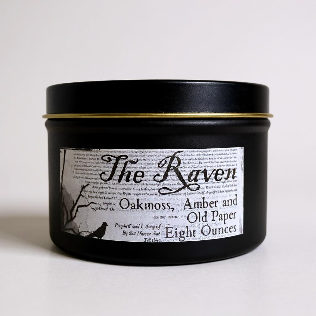 Raven’s Hearth - Wholesale Jar/Filled Candle - The Raven Candle | Beautiful Fall Scent | Soy Wax | Crystals3