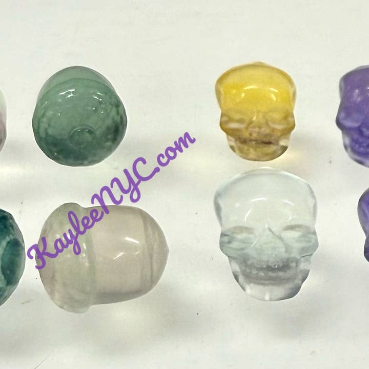 KayleeNYC - Wholesale Spiritual Stone/Crystal - Mix Mini Candy Fluorite Carvings Crystal Healing7