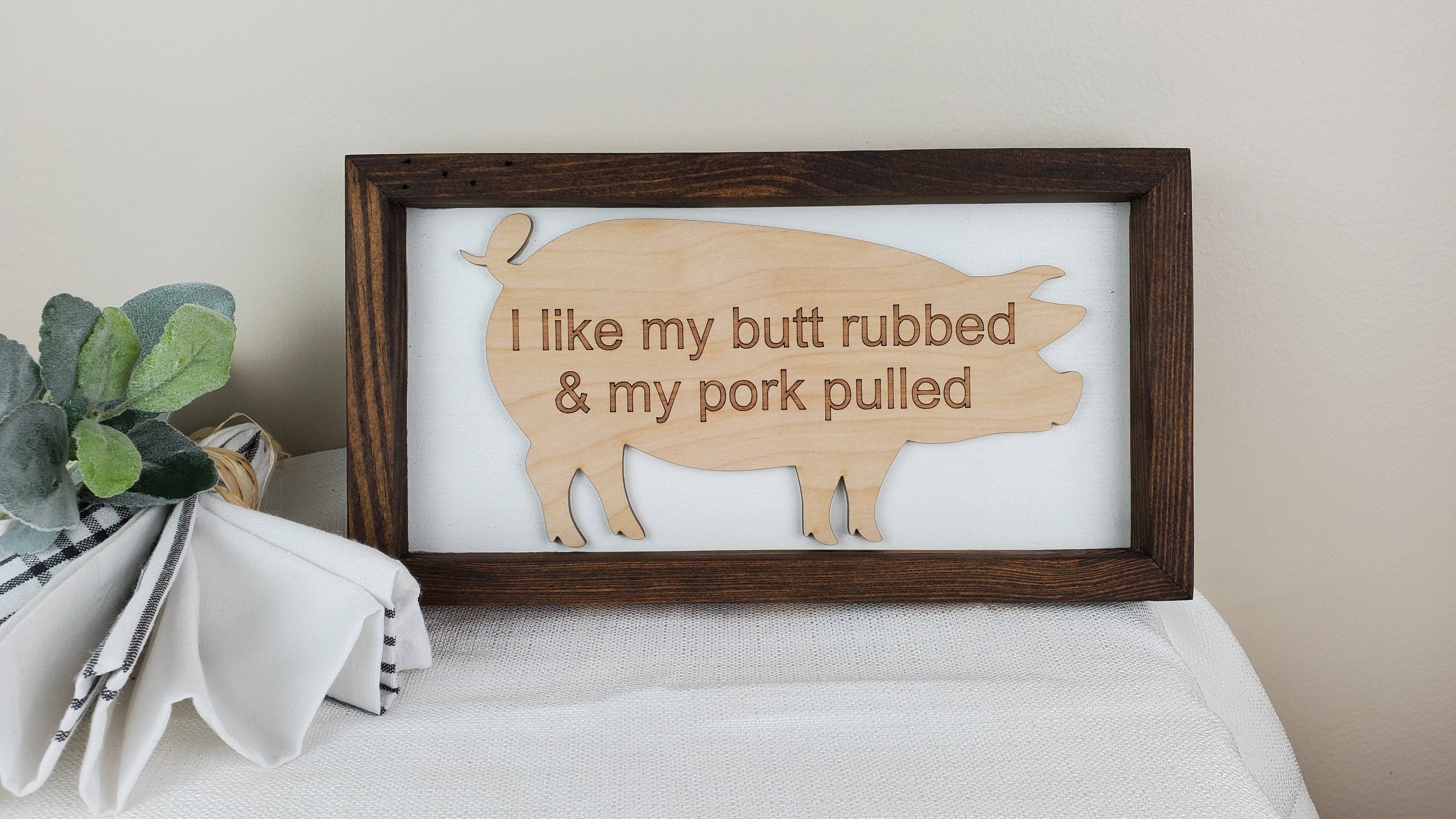 Cul de Sac Critters - Vente Pancarte - Panneaux gravés Bar BQ Fun, variété, cadre fait main, cadeaux pour papa1