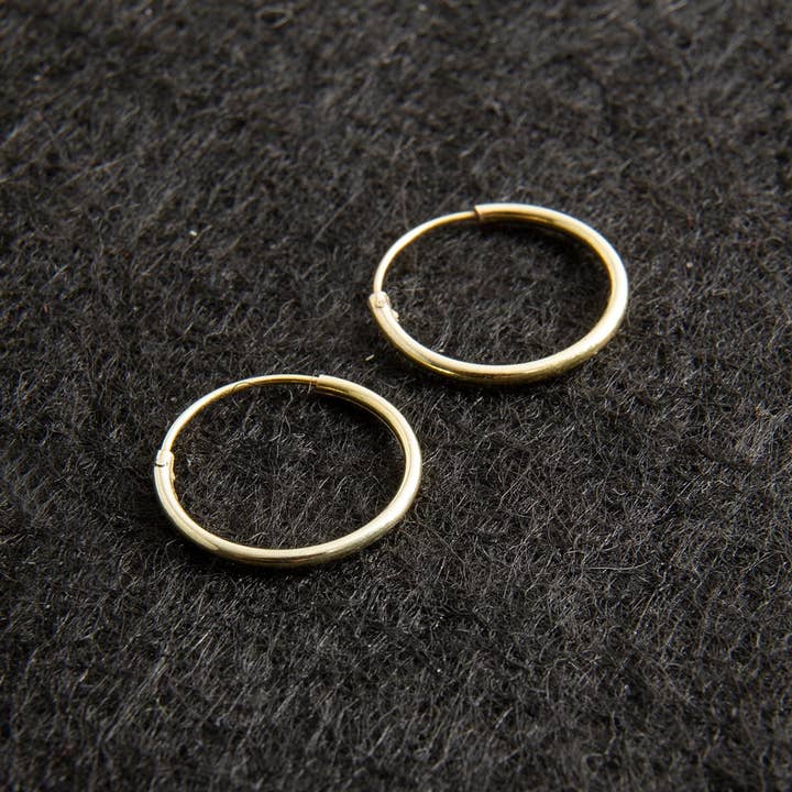 Volenia Silver - Wholesale Hoop Earrings - Women's 925 Sterling Silver Gold-Plated Hoop Earrings3