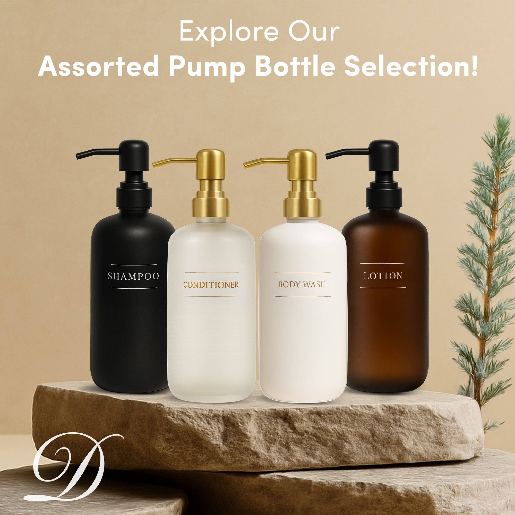 Diversified Hospitality Solutions - Wholesale Soap Dispenser - Diversified Hospitality Solutions White Plastic Bottle | Refillable Wall Mount Liquid Soap Dispenser with No Drill Brackets |16 oz Shampoo, Conditioner and Body Wash for every Bathroom | Three Bottles4