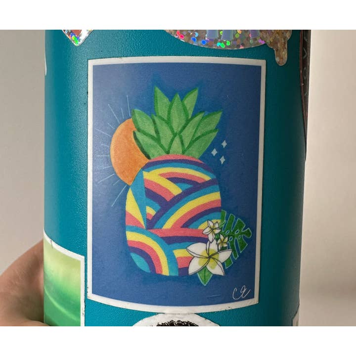 Catalina Eddie Design Co – wholesale Klistermärke – Målad ananas