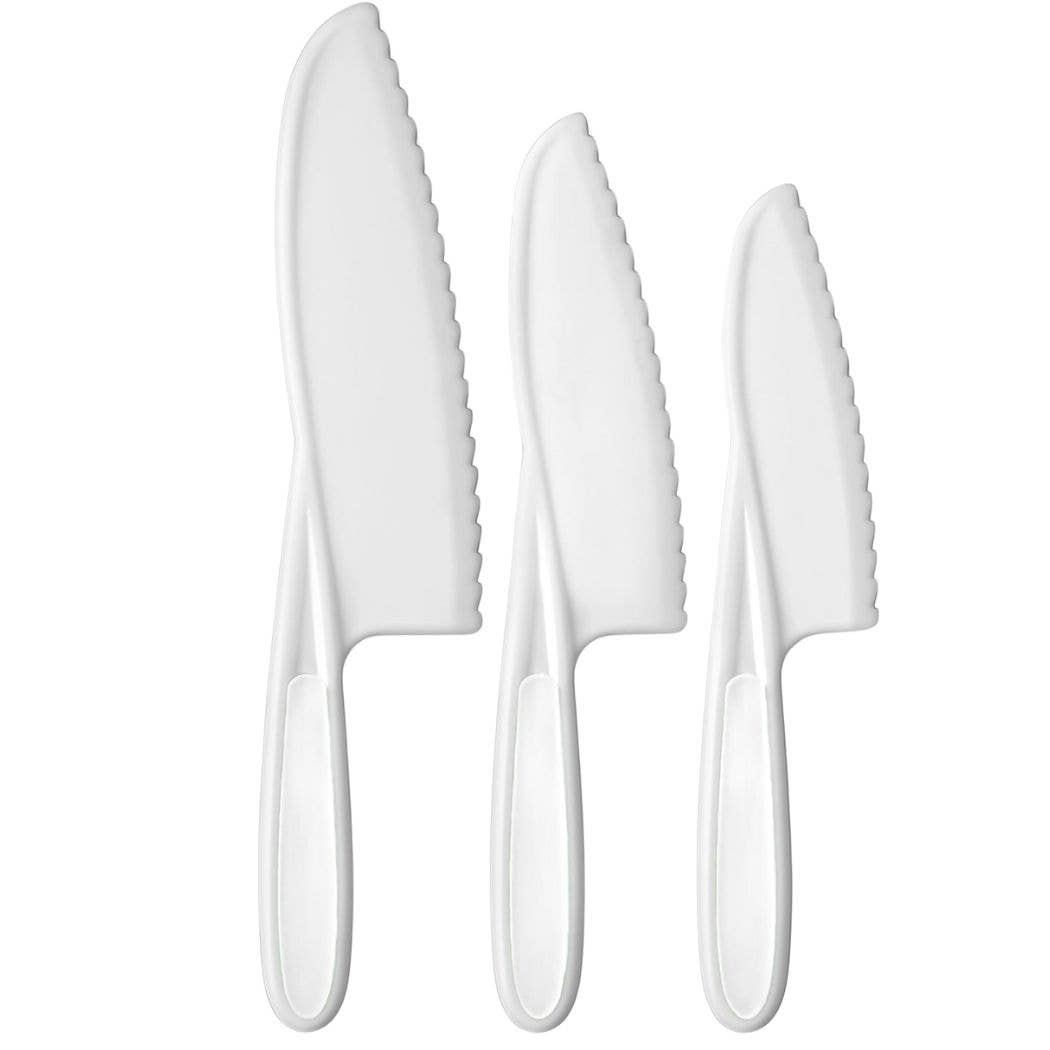 Zulay Kitchen - Wholesale Knife Set - Safety Knife Set for Kids – 3-Piece Montessori Kitchen Tool17