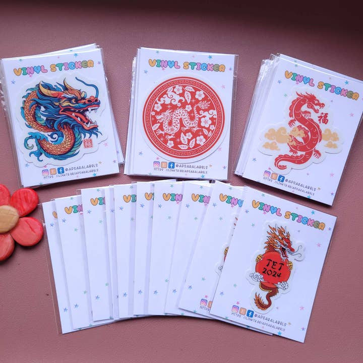 Apsara Labels - Wholesale Sticker - Chinese New Year Sticker, Year Of The Snake 2025