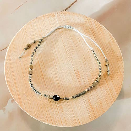 Santore Jewelry Company - Wholesale Beaded Bracelet - Miyuki: Gemstone and Seed Bead Thread Bracelet9