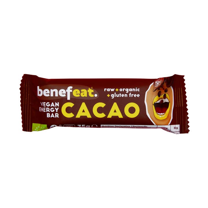 Raw Organic Energy Bars Gluten-free Cocoa for wholesale by BENEFEAT
