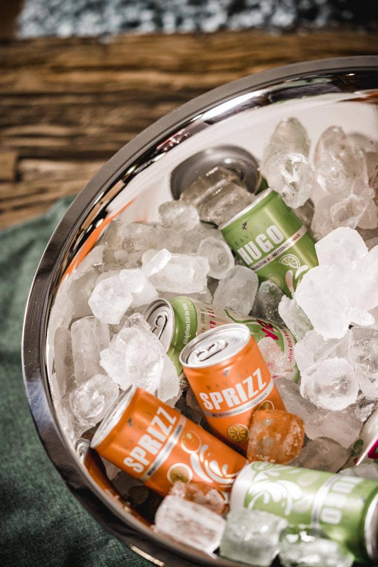 Michael & Philipp Noll e. K. - Venta al por mayor Cubos de vino - Enfriador de champán doble pared de acero inoxidable, 43 cm6