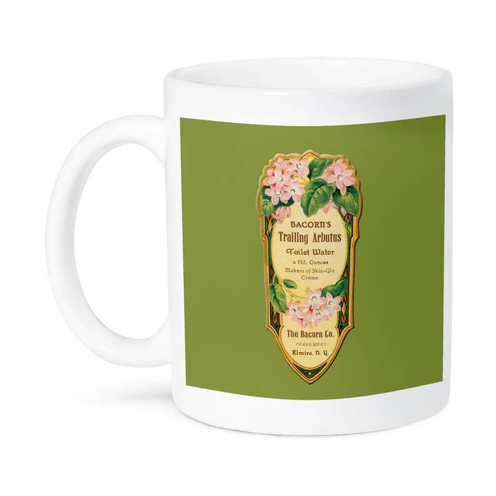 3dRose - Wholesale Coffee Mug - 3dRose, Bacorns Trailing Arbutus Toilet Water Label Reproduction, Mug8