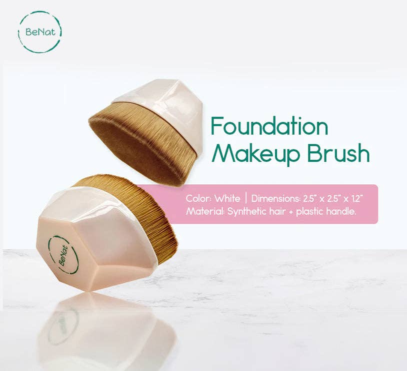 VIAI Beauty - Wholesale Cheek/Face Makeup Brush - BENAT Foundation Makeup Brush2