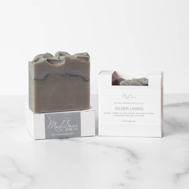 Mad Sass Soap Co - Wholesale Bar Soap - Silver Lining - Artisan Soap