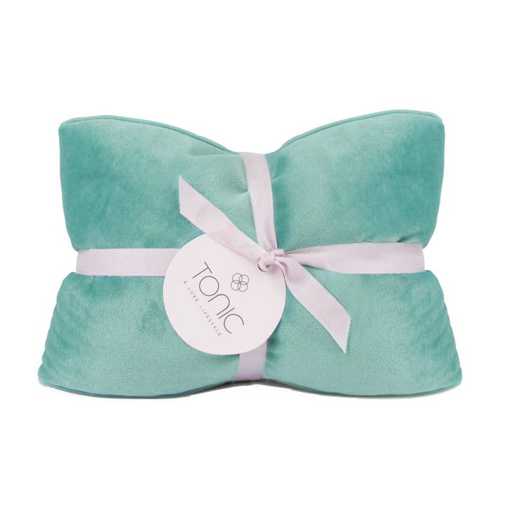 Luxe Velvet Heat Pillow Seafoam for wholesale by Tonic Australia