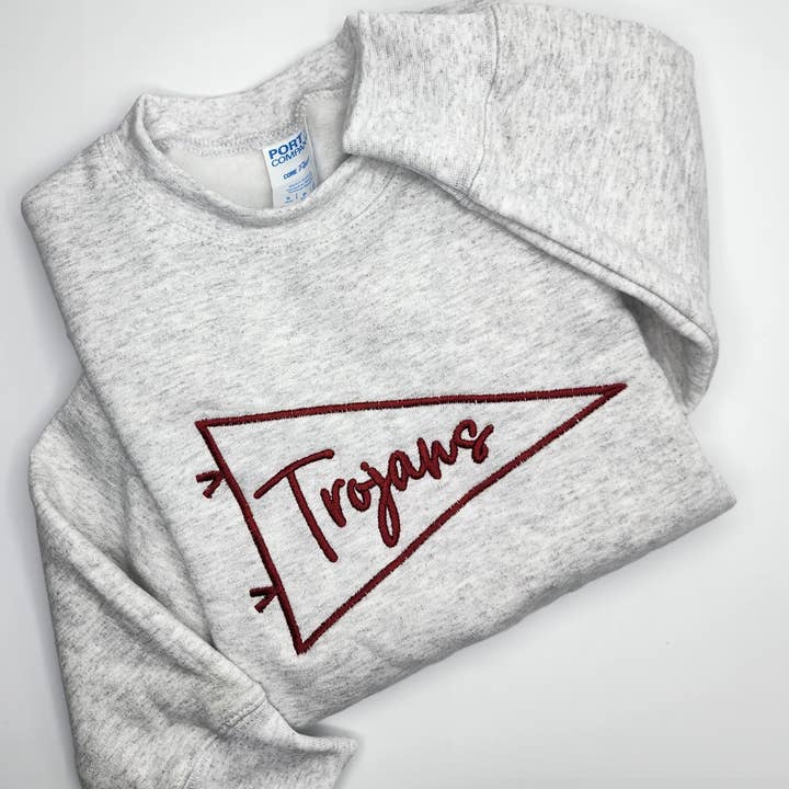 SAY IT LOUD - Embroidered Megaphone or Pennant Design for wholesale by Hillside Threads Wholesale