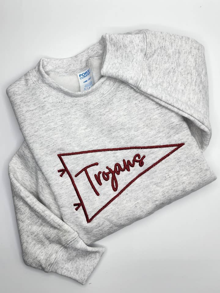 SAY IT LOUD - Embroidered Megaphone or Pennant Design for wholesale by Hillside Threads Wholesale